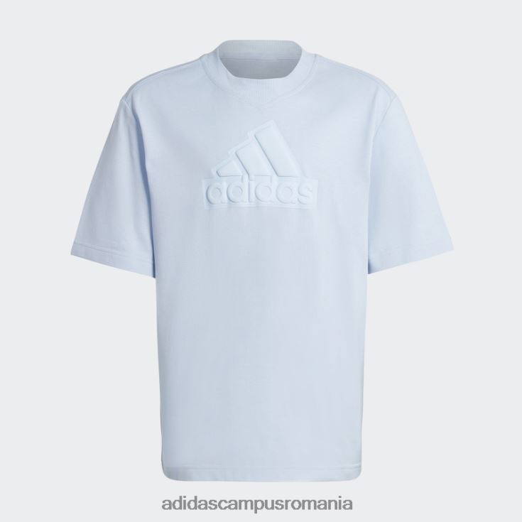 adidas campus romania future icons logo piqué tricou albastru zori copii zori albastre J266N211864