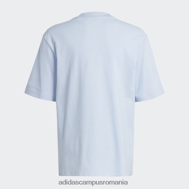 adidas campus romania future icons logo piqué tricou albastru zori copii zori albastre J266N211864