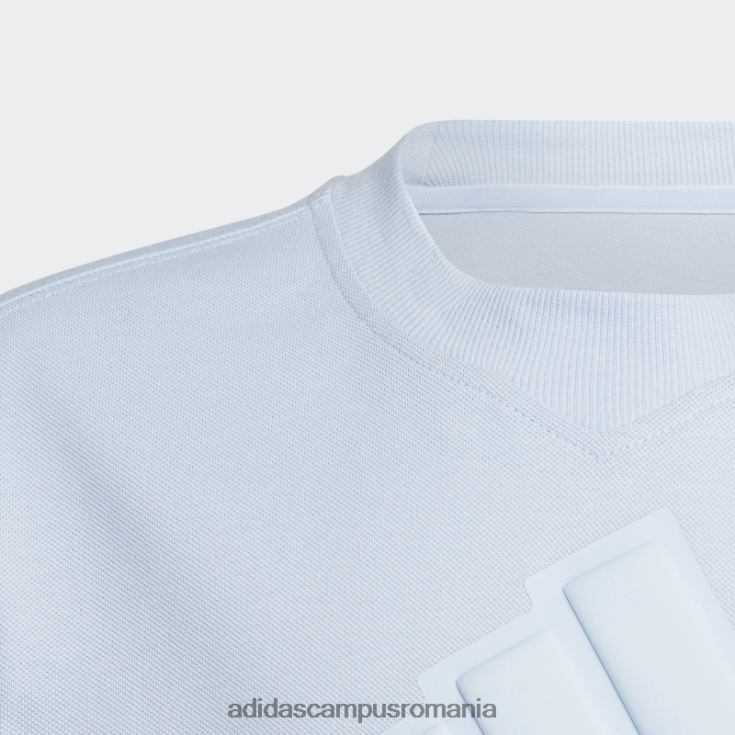 adidas campus romania future icons logo piqué tricou albastru zori copii zori albastre J266N211864