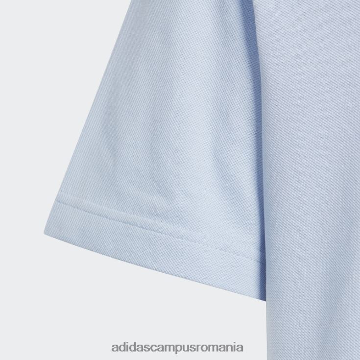 adidas campus romania future icons logo piqué tricou albastru zori copii zori albastre J266N211864