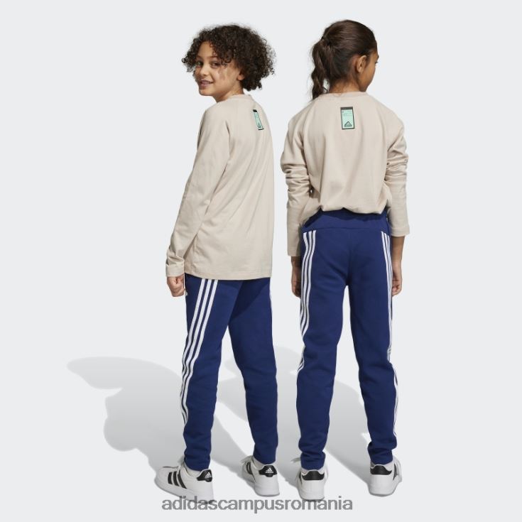 adidas campus romania future icons pantaloni de jogging cu 3 dungi până la glezne, albastru închis copii albastru închis/alb J266N218806