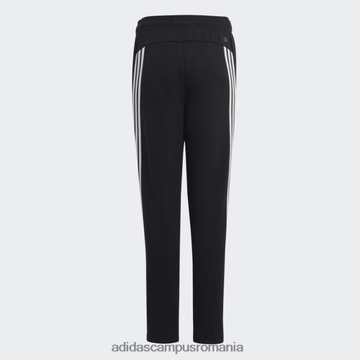 adidas campus romania future icons pantaloni de jogging cu 3 dungi până la glezne, negri copii alb negru J266N218746