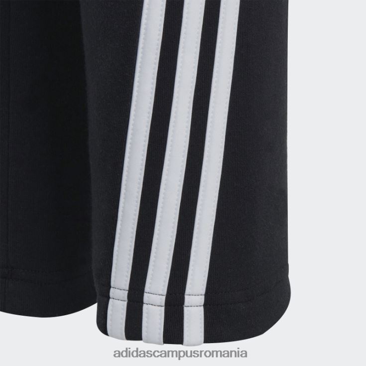 adidas campus romania future icons pantaloni de jogging cu 3 dungi până la glezne, negri copii alb negru J266N218746