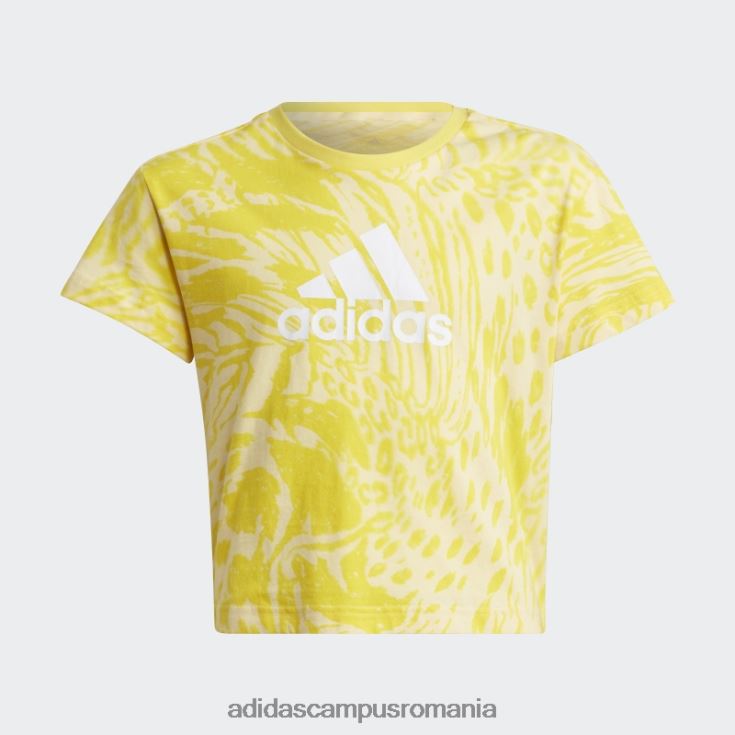 adidas campus romania future icons tricou obișnuit din bumbac cu imprimeu animal hibrid galben copii galben/negru J266N212164