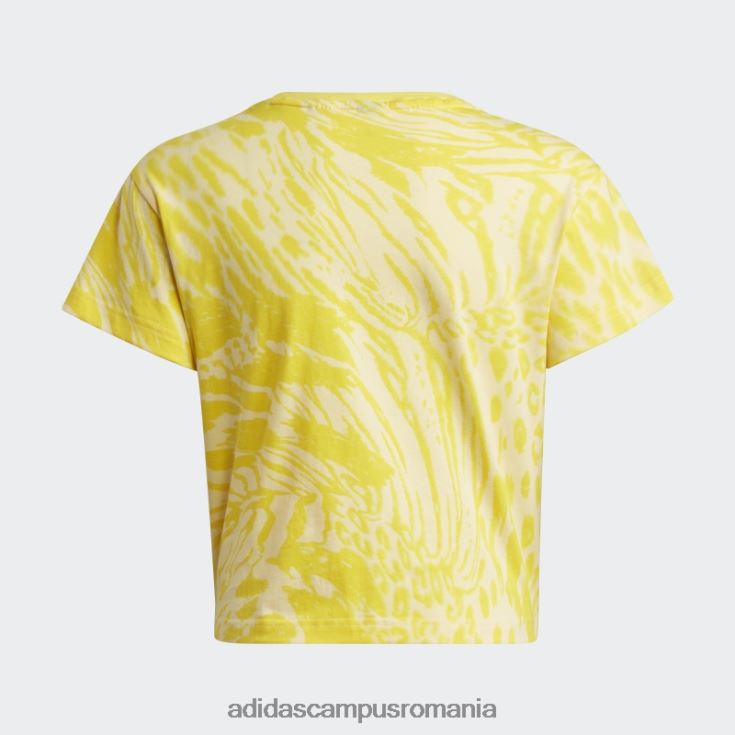adidas campus romania future icons tricou obișnuit din bumbac cu imprimeu animal hibrid galben copii galben/negru J266N212164