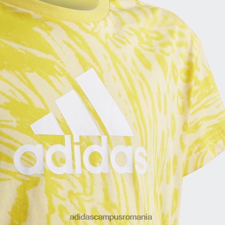 adidas campus romania future icons tricou obișnuit din bumbac cu imprimeu animal hibrid galben copii galben/negru J266N212164