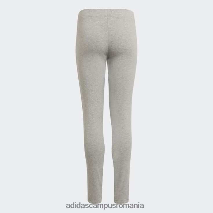 adidas campus romania gri mediu essentials jambiere cu 3 dungi fierbinți copii gri mediu/roz J266N23488