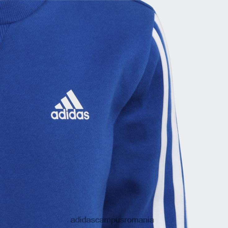 adidas campus romania hanorac adidas cu 3 dungi albastru regal essentials copii albastru regal/alb J266N211901