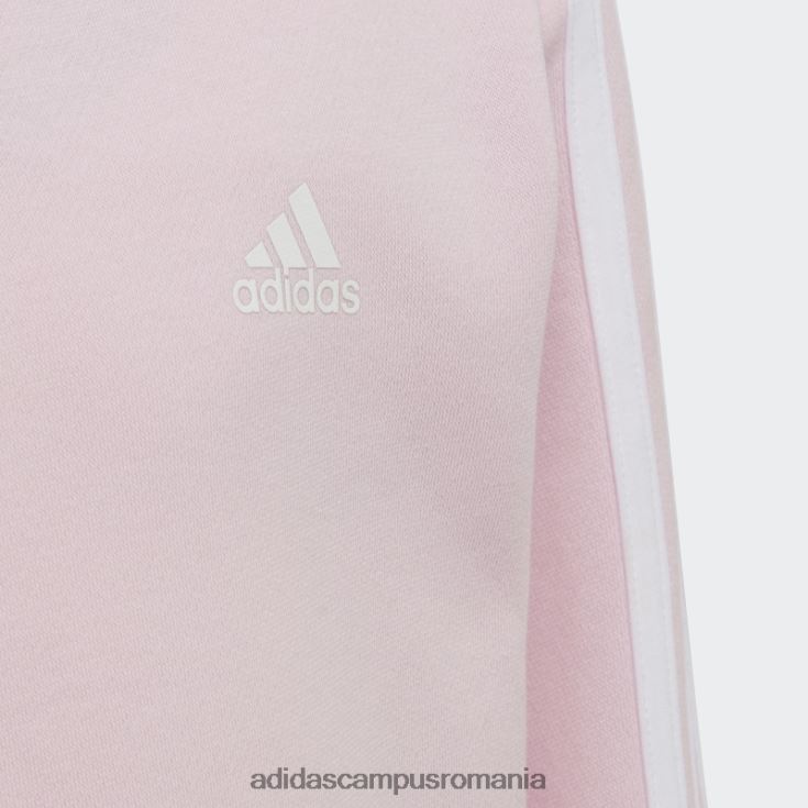 adidas campus romania hanorac cu 3 dungi roz essentials copii roz/alb J266N218868