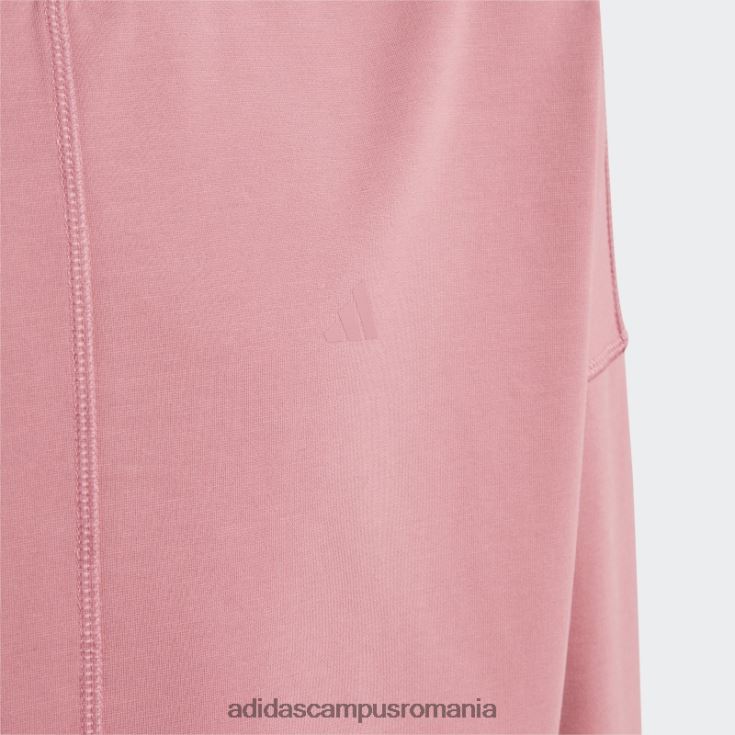 adidas campus romania hanorac decupat aeroready yoga roz aprins copii roz J266N219186