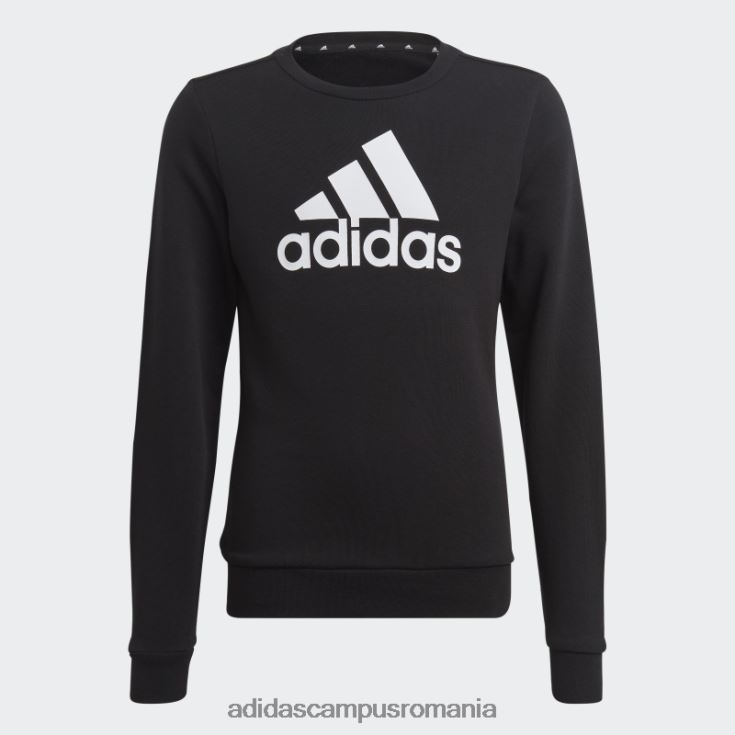 adidas campus romania hanorac din bumbac cu logo mare essentials negru copii alb negru J266N212139