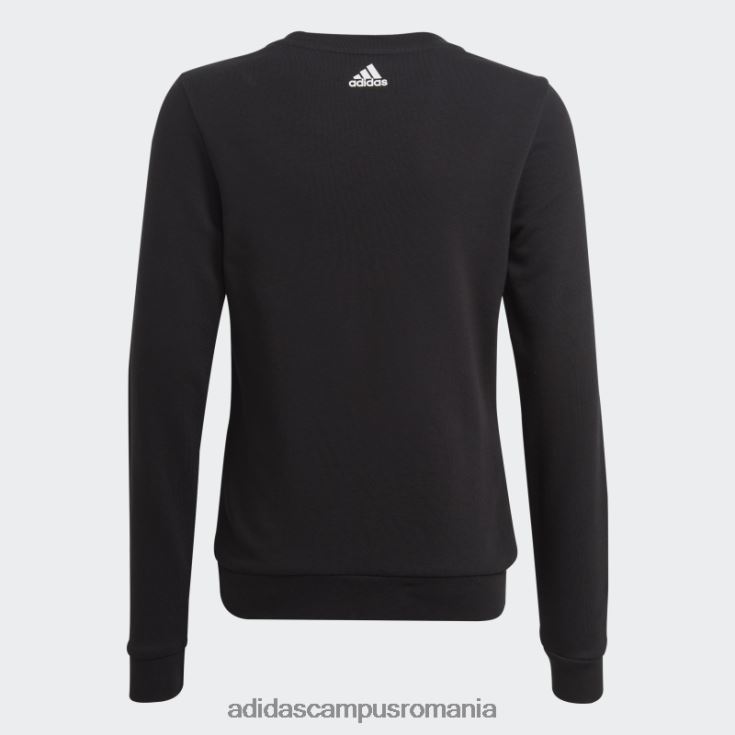 adidas campus romania hanorac din bumbac cu logo mare essentials negru copii alb negru J266N212139