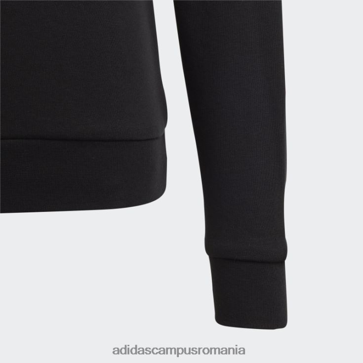 adidas campus romania hanorac din bumbac cu logo mare essentials negru copii alb negru J266N212139