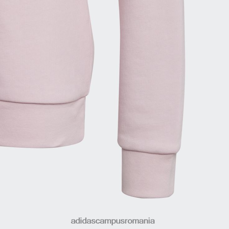 adidas campus romania hanorac din bumbac cu logo mare essentials roz adidas copii roz/alb J266N212108