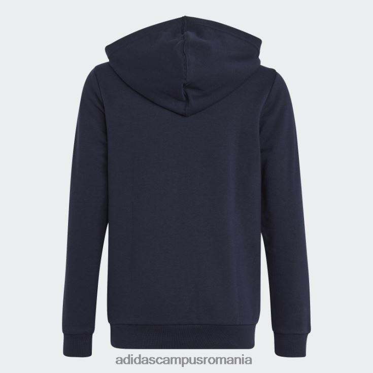 adidas campus romania hanorac din bumbac, cu logo mare, în două culori, cerneală copii cerneală/alb/fucsia J266N211648