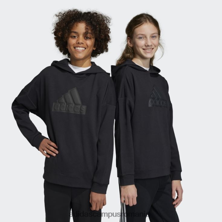 adidas campus romania hanorac negru adidas cu glugă logo future icons copii negru J266N23315
