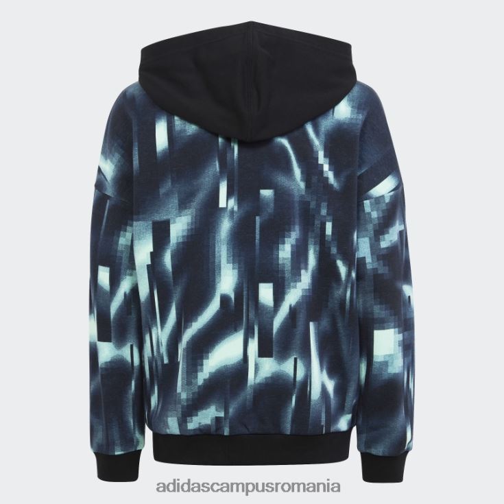 adidas campus romania hanorac negru arkd3 loose fit fashion copii verde/albastru închis/negru J266N218452