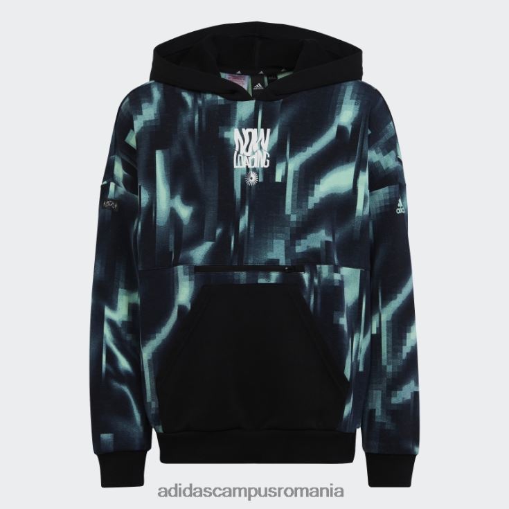 adidas campus romania hanorac negru arkd3 loose fit hot copii verde/albastru închis/negru J266N211720