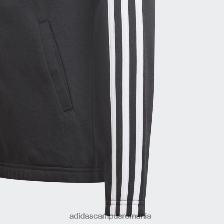 adidas campus romania hanorac negru cu 3 dungi copii alb negru J266N212077