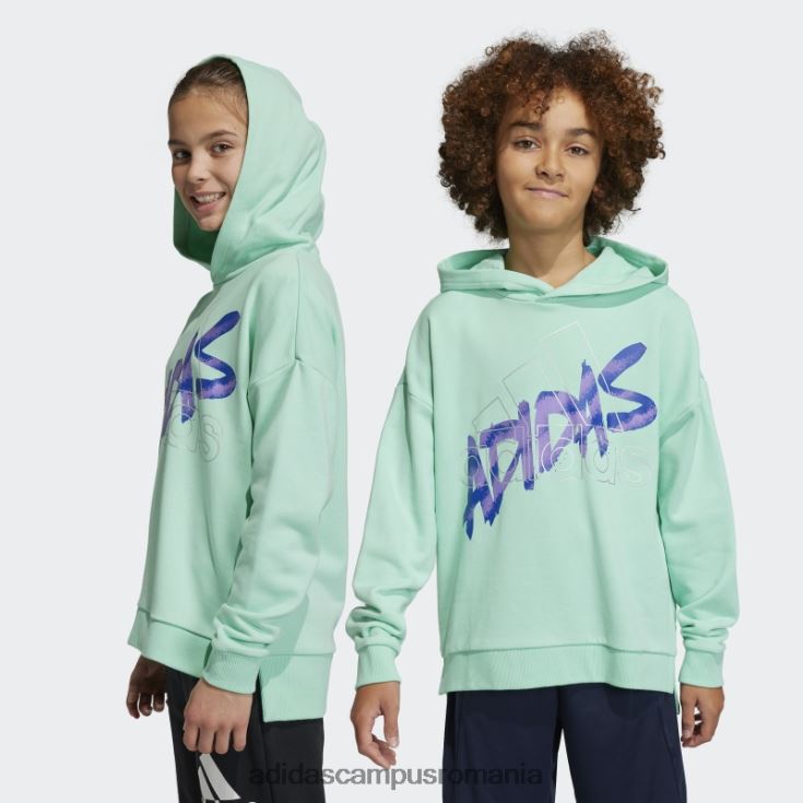 adidas campus romania hanorac verde dance grafic adidas copii verde/argintiu J266N218543