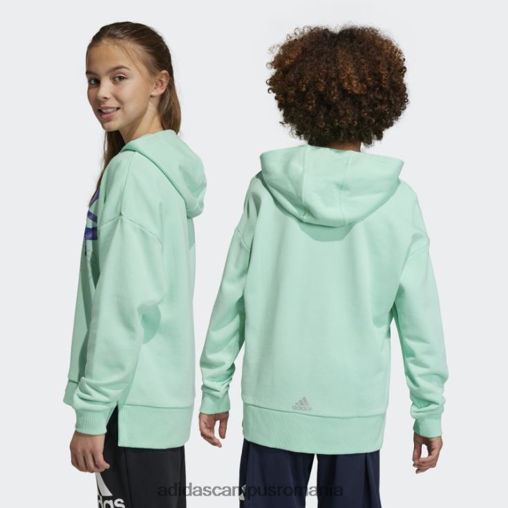 adidas campus romania hanorac verde dance grafic adidas copii verde/argintiu J266N218543