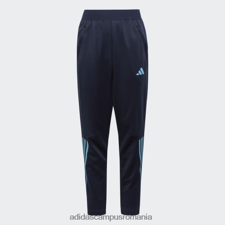 adidas campus romania icoane tren de cerneală aeroready pantaloni de jogging din tricot cu 3 dungi copii cerneală/albastru J266N218377