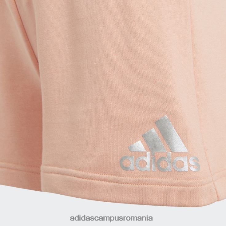 adidas campus romania icoane viitoare insignă de pantaloni scurți sport blush ambiental copii fard ambiental/argintiu J266N219232