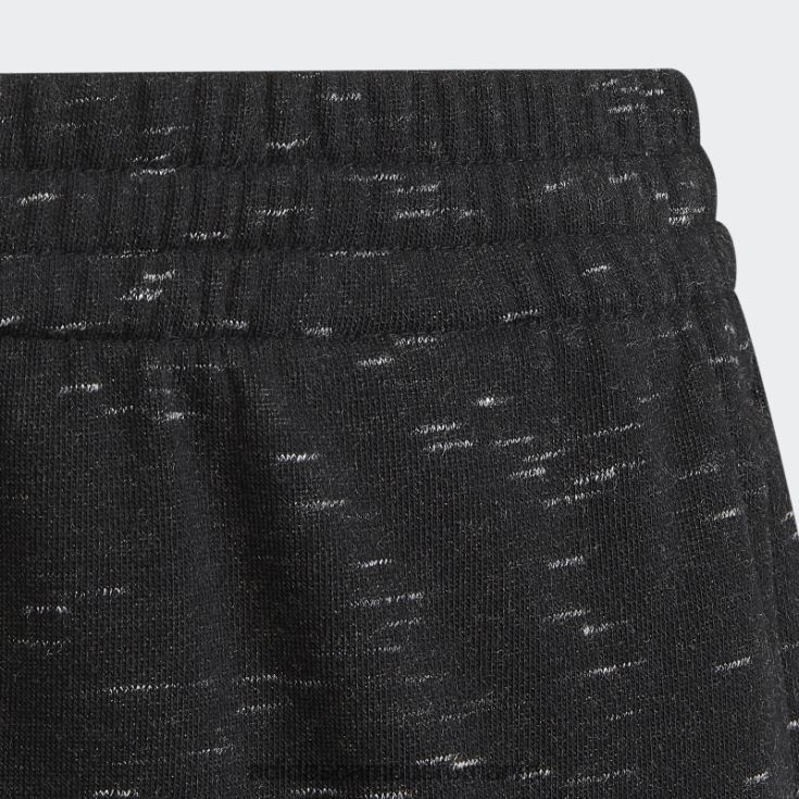 adidas campus romania icoane viitoare insignă de pantaloni sport negru melange copii negru melange/alb J266N211954