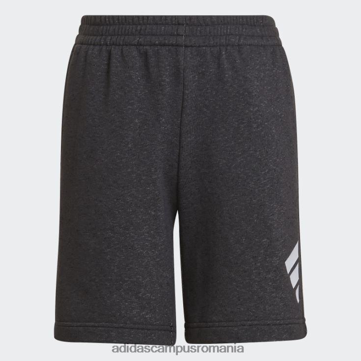 adidas campus romania icoane viitoare pantaloni scurți cu 3 dungi alb copii alb negru J266N218824