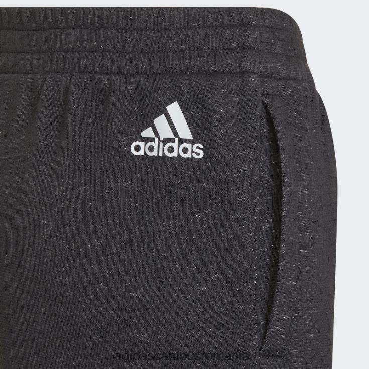 adidas campus romania icoane viitoare pantaloni scurți cu 3 dungi alb copii alb negru J266N218824