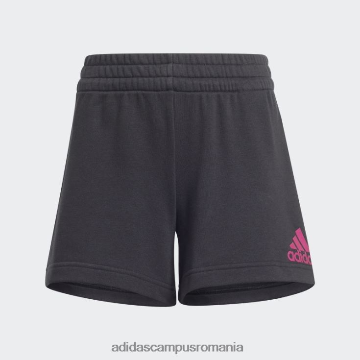 adidas campus romania insignă cu icoane viitoare negre de pantaloni scurți sport copii negru/magenta real J266N219252