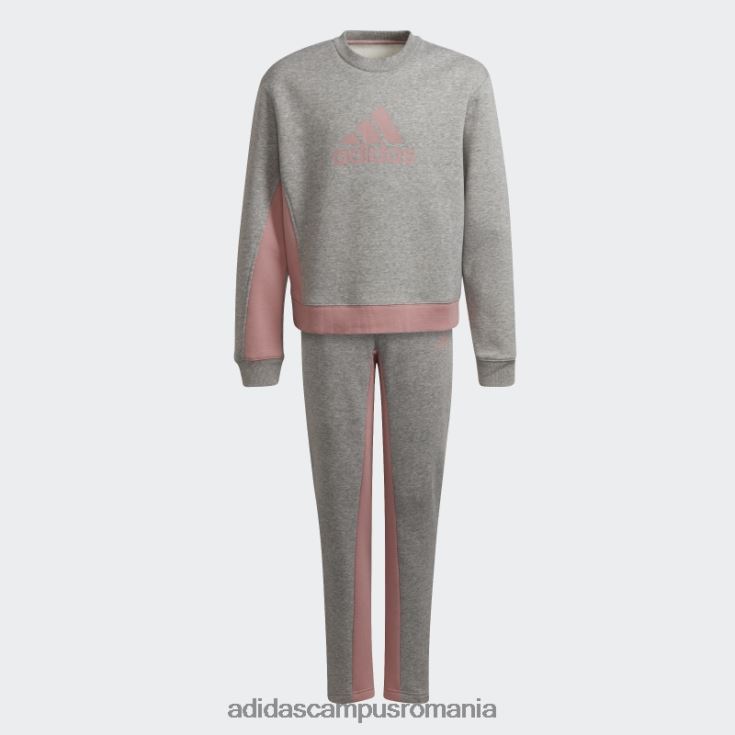 adidas campus romania insigna de trening sport bumbac gri mediu copii gri mediu/mov J266N219268