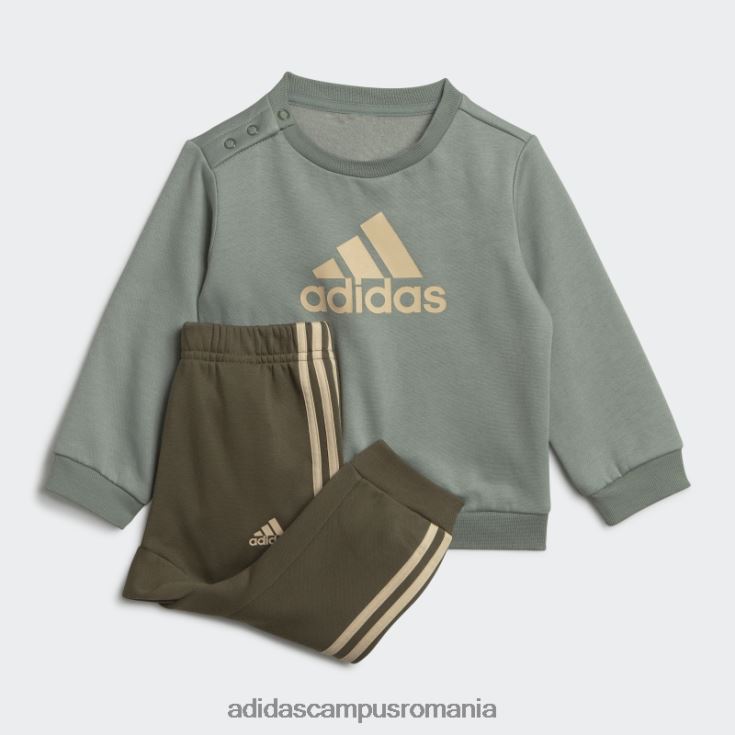 adidas campus romania insigna verde argintie a set de jogger sport adidas copii verde argintiu/nisip J266N218345