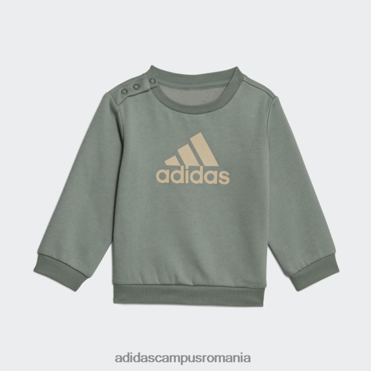 adidas campus romania insigna verde argintie a set de jogger sport adidas copii verde argintiu/nisip J266N218345