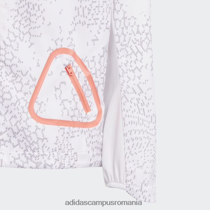 adidas campus romania jachetă de vânt elegant argintiu.rdy windbreaker copii alb/gri/argintiu J266N218668