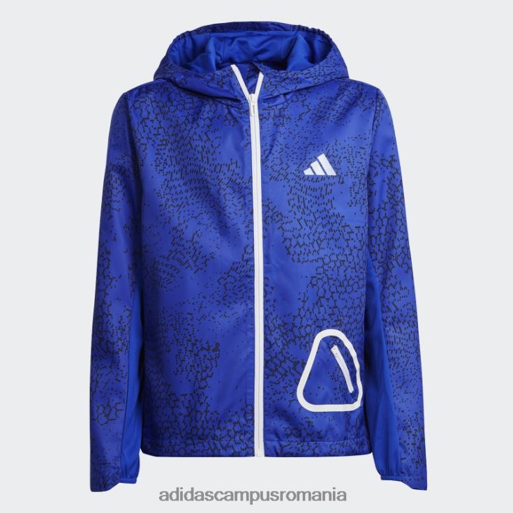adidas campus romania jacheta windbreaker.rdy albastru copii albastru/negru/argintiu J266N218721
