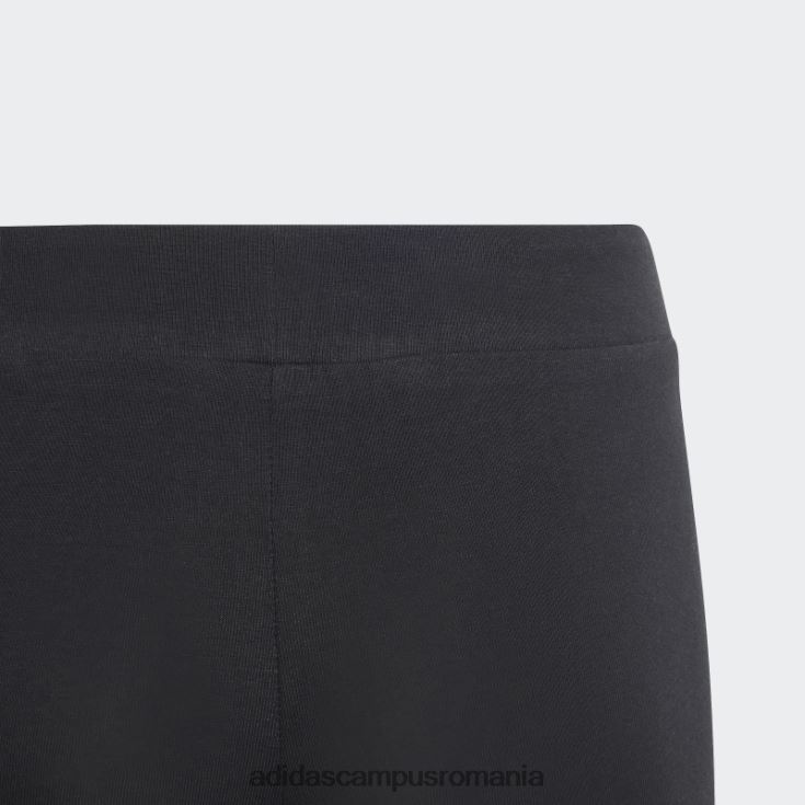 adidas campus romania jambiere de bumbac cu logo mare essentials negru copii alb negru J266N219285