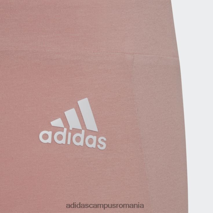 adidas campus romania leggings din bumbac cu 3 dungi mov adidas copii mov/alb J266N219278