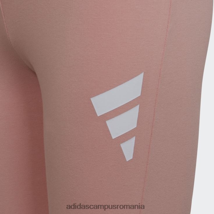 adidas campus romania leggings din bumbac cu 3 dungi mov adidas copii mov/alb J266N219278