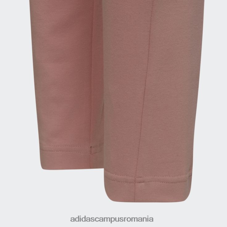 adidas campus romania leggings din bumbac cu 3 dungi mov adidas copii mov/alb J266N219278