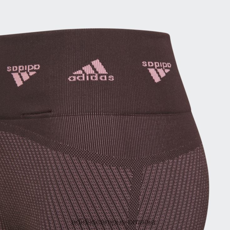 adidas campus romania maroon aeroknit antrenament colanți fără cusături moda copii maro/roz J266N212165