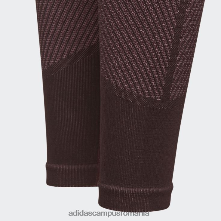 adidas campus romania maroon aeroknit antrenament colanți fără cusături moda copii maro/roz J266N212165