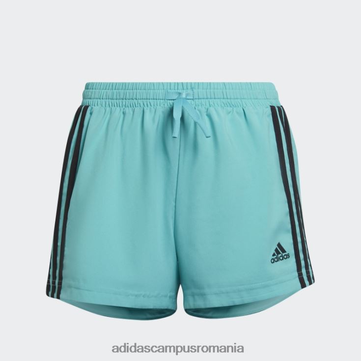 adidas campus romania mint rush conceput pentru a muta moda pantaloni scurți cu 3 dungi copii mint rush/negru J266N23484