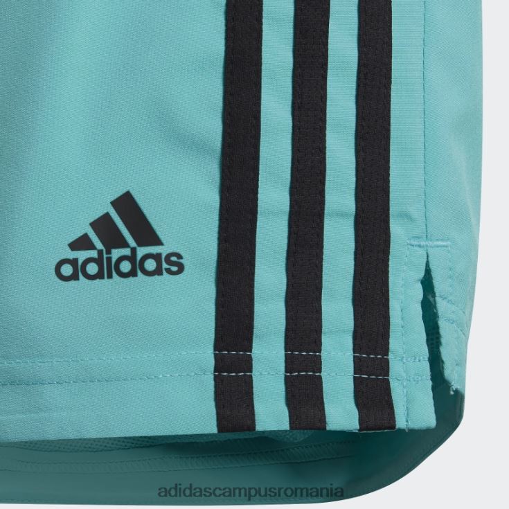 adidas campus romania mint rush conceput pentru a muta moda pantaloni scurți cu 3 dungi copii mint rush/negru J266N23484