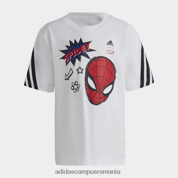 adidas campus romania modă tricou alb x marvel spider-man copii alb negru J266N219050