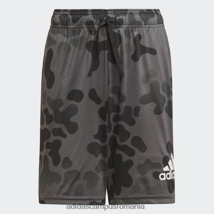 adidas campus romania negru conceput pentru a muta pantaloni scurți camo copii negru/gri/alb J266N211963
