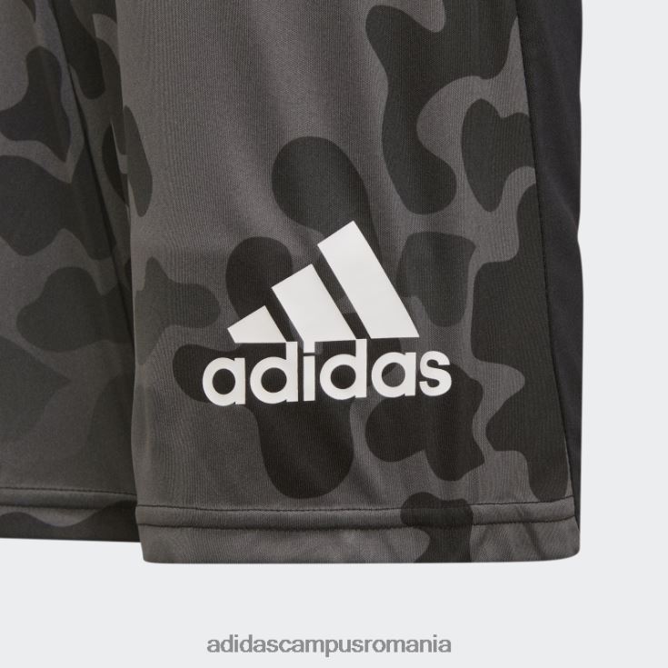 adidas campus romania negru conceput pentru a muta pantaloni scurți camo copii negru/gri/alb J266N211963