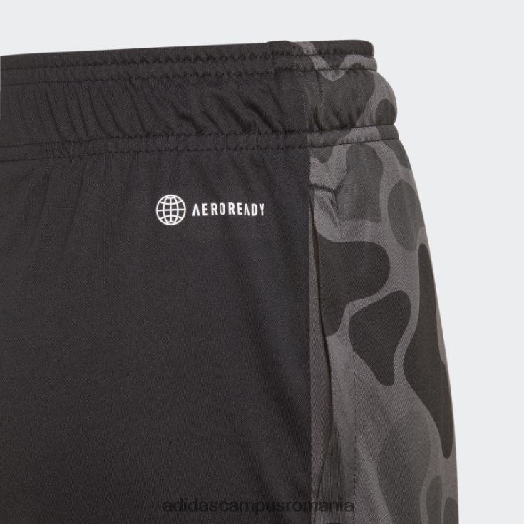 adidas campus romania negru conceput pentru a muta pantaloni scurți camo copii negru/gri/alb J266N211963