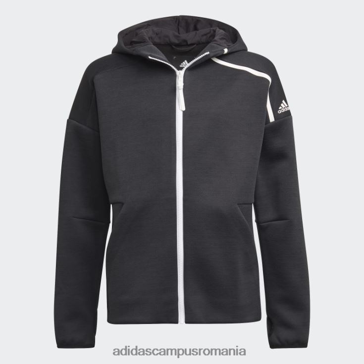 adidas campus romania negru z.n.e. sportswear hoodie feat. mod cu fermoar cu eliberare rapidă copii negru J266N219027