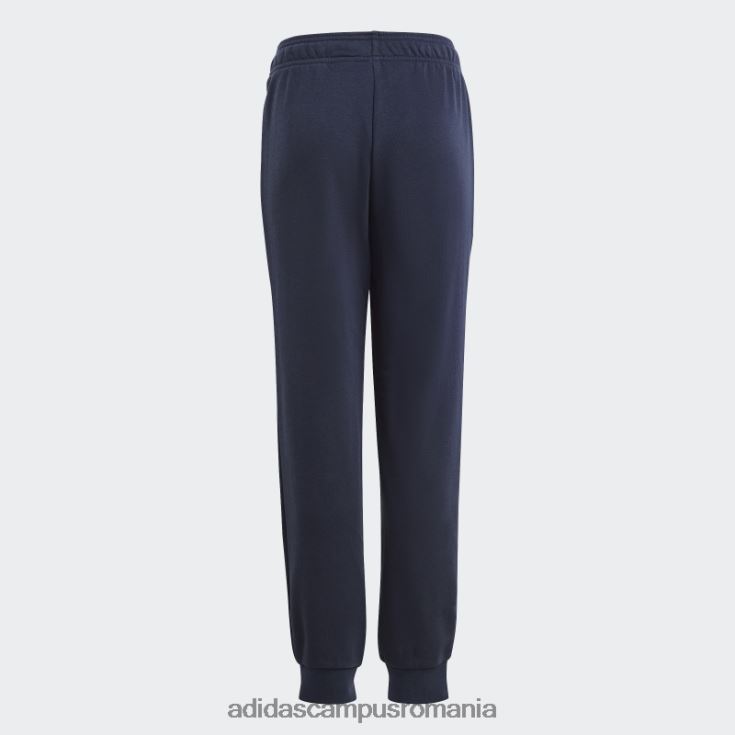adidas campus romania pantaloni de bumbac cu logo mare, ink essentials, cu potrivire obișnuită copii cerneală/alb J266N211723